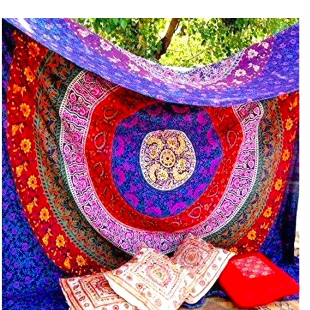 Hippy Mandala Bohemian Tapestries Indian